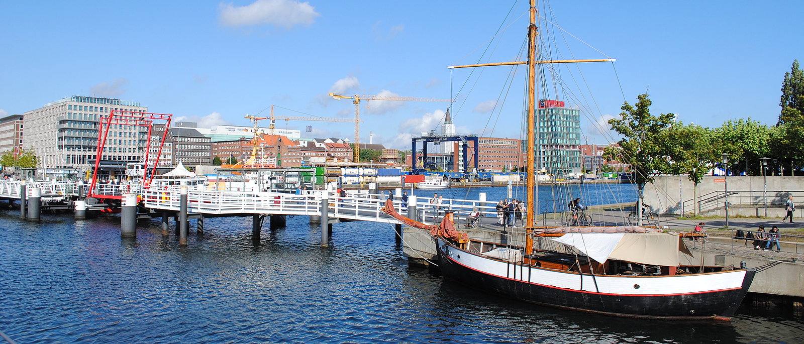 Hafen von Kiel in unserer Projektregion Schleswig-Holstein